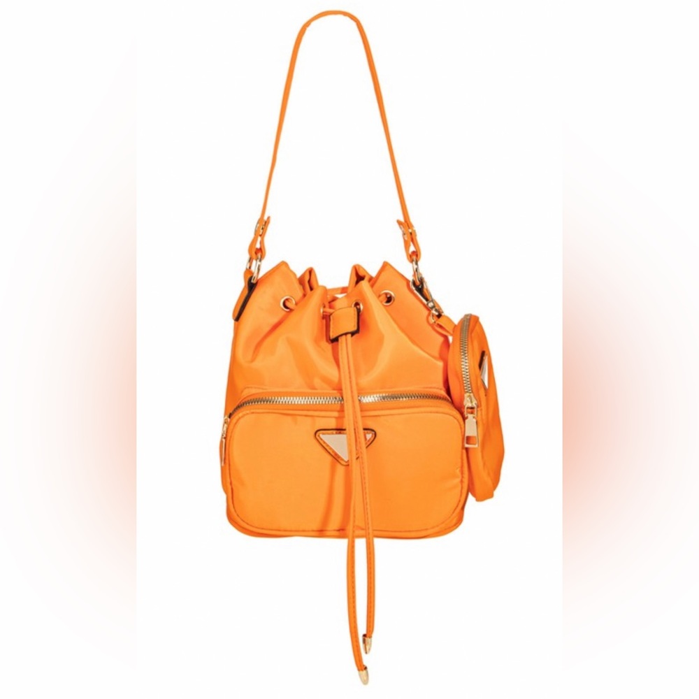 Bright Orange Bucket Bag 🧡